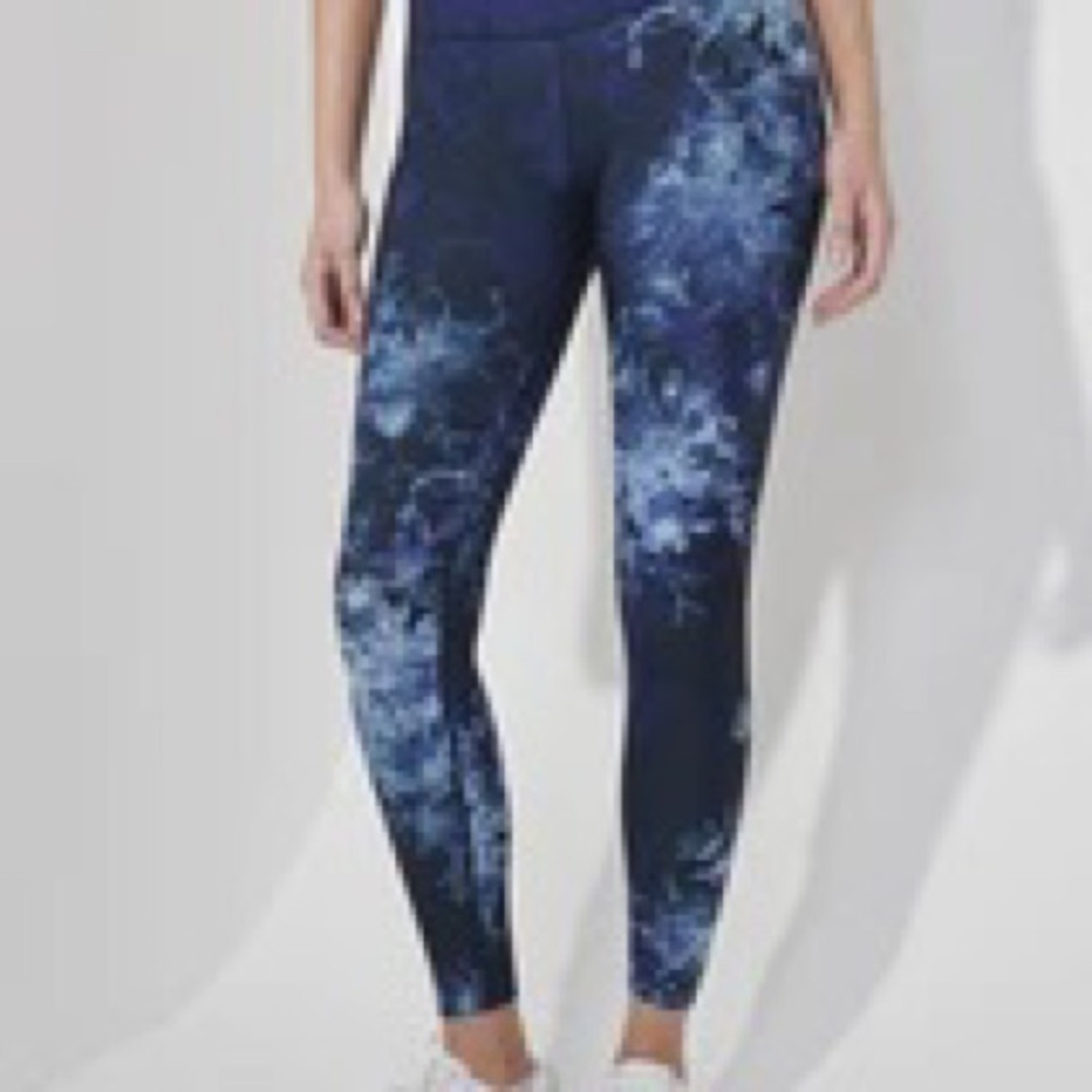 Peloton x WITH Teal Twist Floral High Waist Legging | RARE HTF